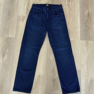 Mens 7 Luxe Sport Jeans (Navy Blue)